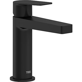 Grifo monomando de lavabo negro maneta PROJECT-TRES
