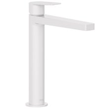 Grifo monomando mediano blanco maneta de lavabo PROJECT-TRES