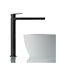 Grifo monomando alto negro maneta de lavabo PROJECT-TRES