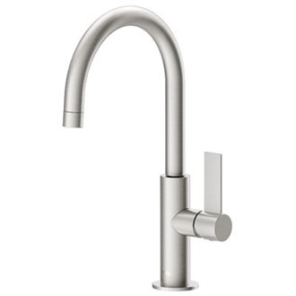 Grifo de lavabo acero mediano con maneta PROJECT-TRES