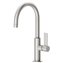 Grifo de lavabo acero mediano con maneta PROJECT-TRES