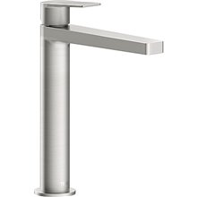 Grifo monomando mediano acero maneta de lavabo PROJECT-TRES