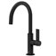 Grifo de lavabo negro mediano con maneta PROJECT-TRES