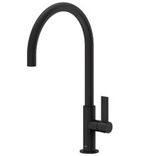 Grifo de lavabo negro alto con maneta PROJECT-TRES