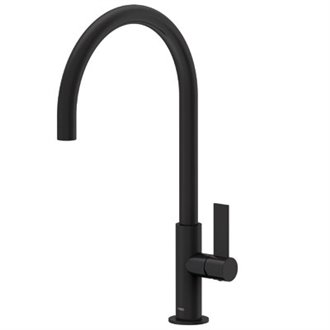 Grifo de lavabo negro alto con maneta PROJECT-TRES