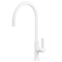 Grifo de lavabo blanco alto con maneta PROJECT-TRES