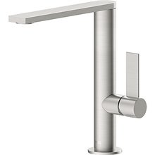 Grifo de lavabo en acero caño medio PROJECT-TRES