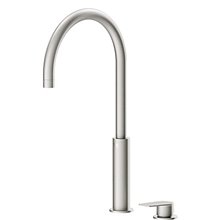 Grifo lavabo acero alto monomando en batería PROJECT-TRES