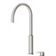 Grifo lavabo acero alto monomando en bater&iacute;a PROJECT-TRES