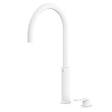Grifo lavabo blanco alto monomando en batería PROJECT-TRES