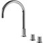 Grifo de lavabo bimando en bater&iacute;a PROJECT-TRES