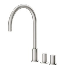 Grifo de lavabo acero bimando en batería PROJECT-TRES