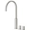 Grifo lavabo acero alto bimando en bater&iacute;a PROJECT-TRES