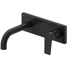 Grifo de pared Negro para lavabo PROJECT TRES