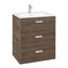 Mueble 3 cajones cedro 60cm Victoria Basic Roca