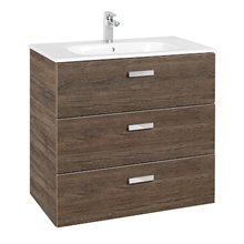 Mueble 3 cajones cedro 80cm Victoria Basic Roca