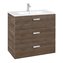 Mueble 3 cajones cedro 80cm Victoria Basic Roca