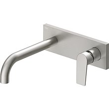 Grifo de pared acero largo para lavabo PROJECT TRES