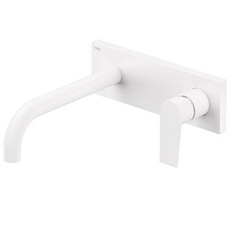 Grifo de pared Blanco largo para lavabo PROJECT TRES