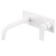 Grifo de pared Blanco largo para lavabo PROJECT TRES