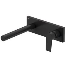 Grifo de pared mural Negro para lavabo PROJECT TRES
