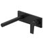Grifo de pared mural Negro para lavabo PROJECT TRES