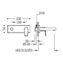 Grifo de pared mural Blanco para lavabo PROJECT TRES