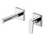 Grifo de pared lavabo recto de 2 centros PROJECT TRES