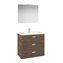 Mueble Pack 3 cajones cedro 80cm Victoria Basic Roca