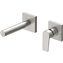 Grifo de pared lavabo acero recto de 2 centros PROJECT TRES
