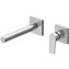 Grifo de pared lavabo acero recto de 2 centros PROJECT TRES