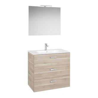 Mueble Pack 3 cajones abedul 80cm Victoria Basic Roca