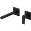 Grifo de pared lavabo Negro recto de 2 centros PROJECT TRES