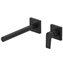 Grifo de pared lavabo Negro recto de 2 centros PROJECT TRES