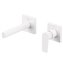 Grifo de pared lavabo Blanco recto de 2 centros PROJECT TRES