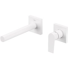 Grifo de pared lavabo Blanco recto de 2 centros PROJECT TRES