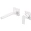 Grifo de pared lavabo Blanco recto de 2 centros PROJECT TRES