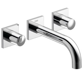 Grifo de pared para lavabo de 3 centros PROJECT TRES
