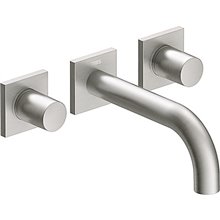 Grifo de pared lavabo acero de 3 centros PROJECT TRES