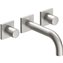 Grifo de pared lavabo acero de 3 centros PROJECT TRES