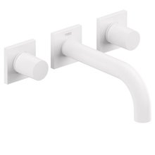 Grifo de pared lavabo Blanco de 3 centros PROJECT TRES