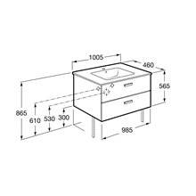 Mueble Unik cedro 100cm Victoria Basic Roca