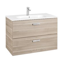 Mueble 2 cajones abedul 80cm Victoria Basic Roca