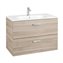 Mueble 2 cajones abedul 80cm Victoria Basic Roca