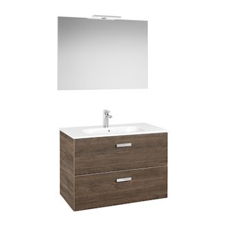 Mueble Pack 2 cajones cedro 80cm Victoria Basic Roca