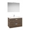 Mueble Pack 2 cajones cedro 80cm Victoria Basic Roca