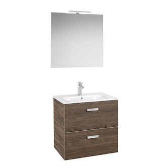 Mueble Pack 2 cajones cedro 70cm Victoria Basic Roca