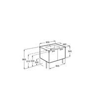 Mueble 2 puertas abedul 80cm Victoria Basic Roca