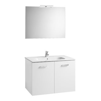 Mueble Pack 2 puertas blanco 80cm Victoria Basic Roca