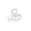 Mueble Pack 2 puertas abedul 80cm Victoria Basic Roca